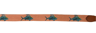 Rooster Fish Needlepoint Belt-36