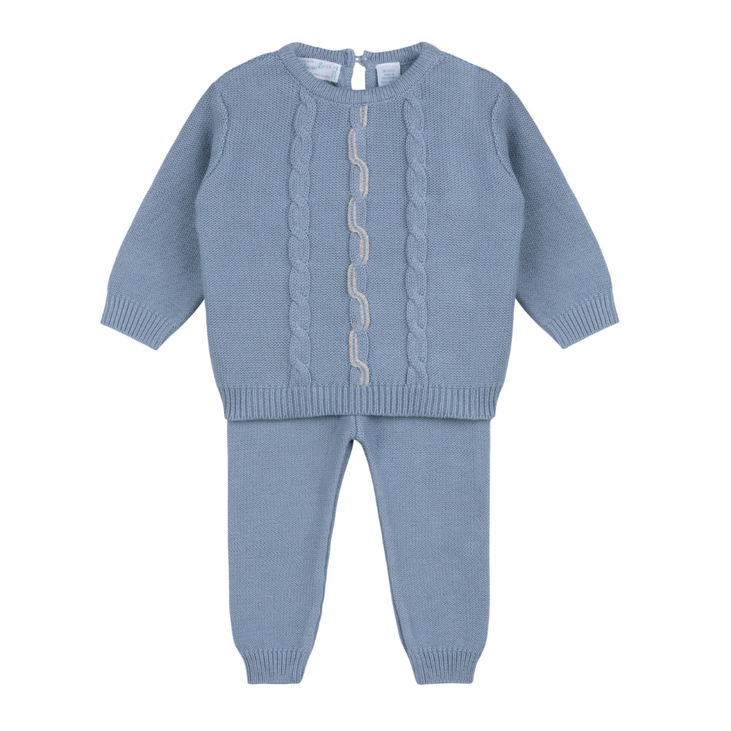 Boys Vertical Cable Knit Set