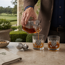 Golf Decanter Set with Pair Glasses