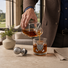 Golf Decanter Set with Pair Glasses