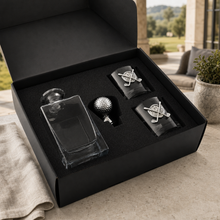 Golf Decanter Set with Pair Glasses