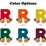 Bright Color Name Train