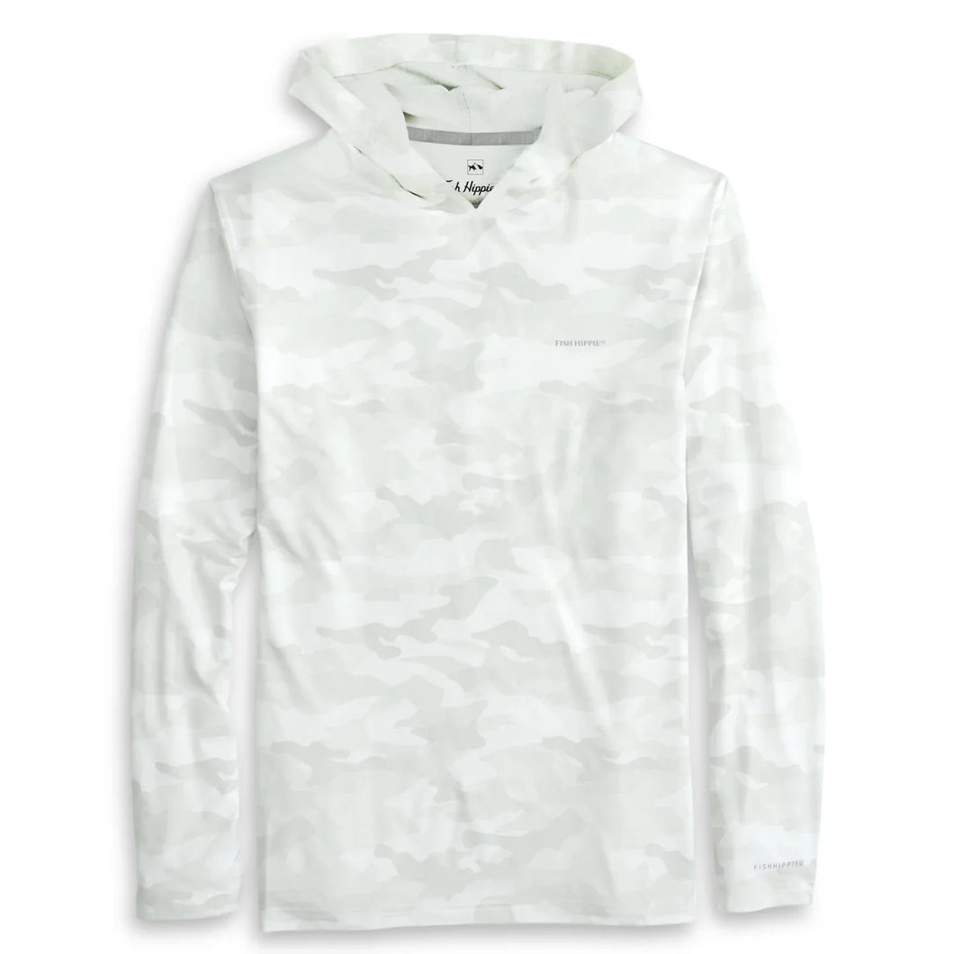 Resolve Performance Hoodie in White Camo