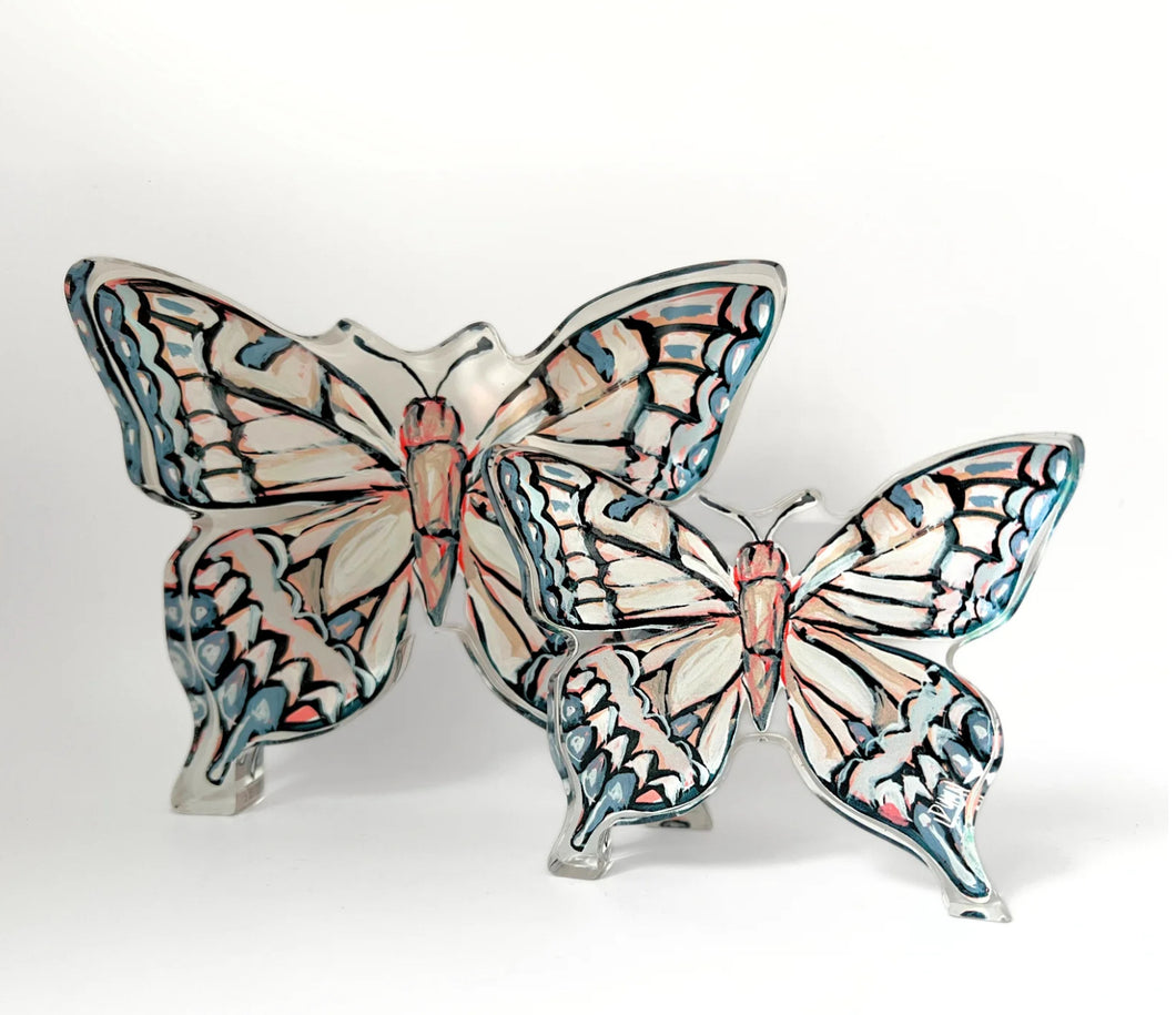 NEUTRAL BUTTERFLY ACRYLIC BLOCK