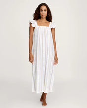 Women's Twill Clara Nightgown in Cottage Stripe