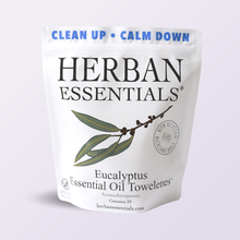 Eucalyptus Towelettes - 20 Individual Essential Oil Wipes