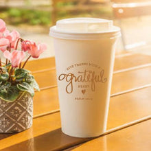 Set of 10 To-Go Coffee Cups - Grateful Heart (Thanksgiving)