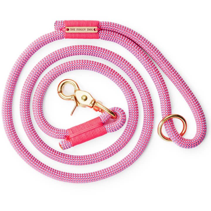 Climbing Rope Dog Leash-Watermelon Pink