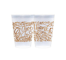 Frosted Cups - Give Thanks (3 colors) (Thanksgiving)