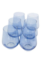 ESTELLE COLORED WINE STEMLESS SET OF 6