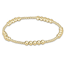 classic blissful pattern bead bracelet gold
