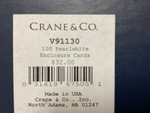 100 Pearlwhite enclosure cards-V91130