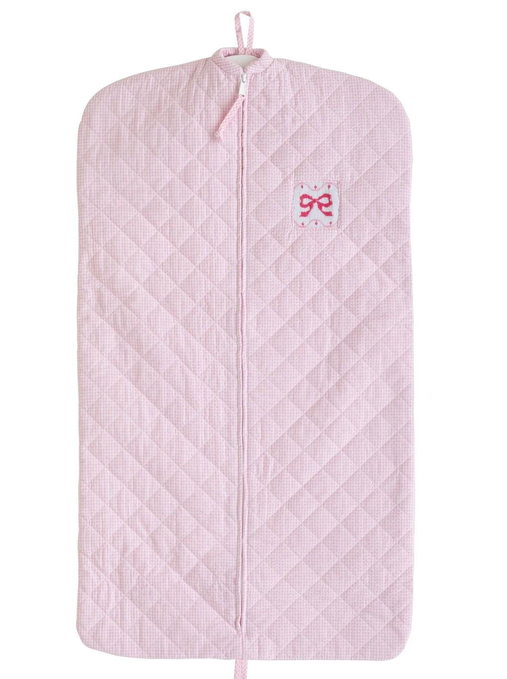 Quilted Garmnet Bag-Pink Bow