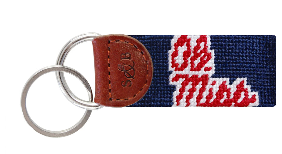 Ole Miss Key Fob-f-miss