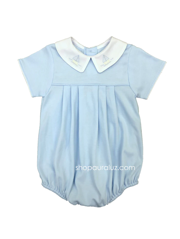 Blue bubble with sailboats