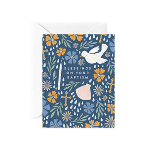 Blessings On Your Baptism Card