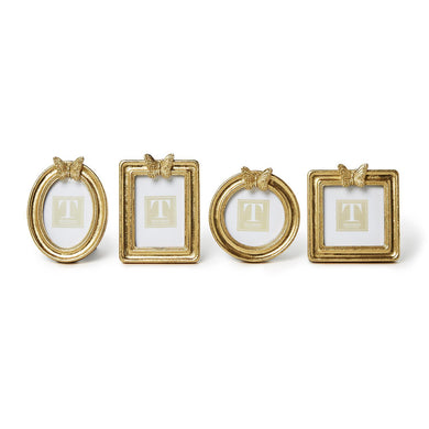 Assorted Golden Butterfly Gold Leaf Finish Photo Frames