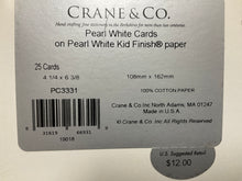 Pearl White Plain Cards-PC3331