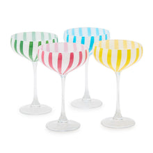 Set of 4 Celebration Stripe Drinkware Collection