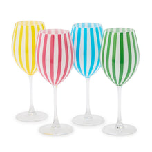 Set of 4 Celebration Stripe Drinkware Collection
