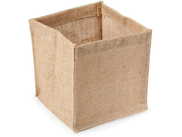 Natural Burlap Jute Container
