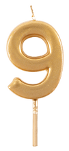 Birthday Candle Number-Gold