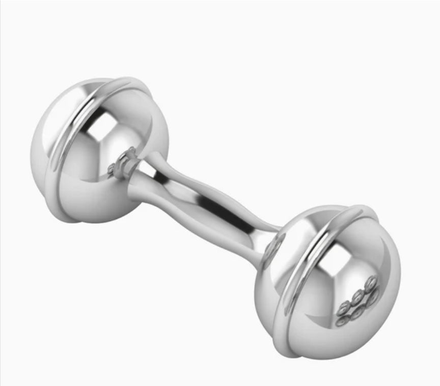 Bristol Dumbbell Rattle-Sterling Silver