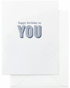 Happy Birthday to You Card-Navy