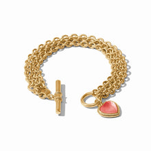 Julie Vos Heart Link Bracelet-blush pink