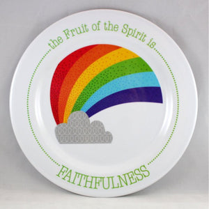 Fruit-Full Kids Melamine Plate-Faithfulness