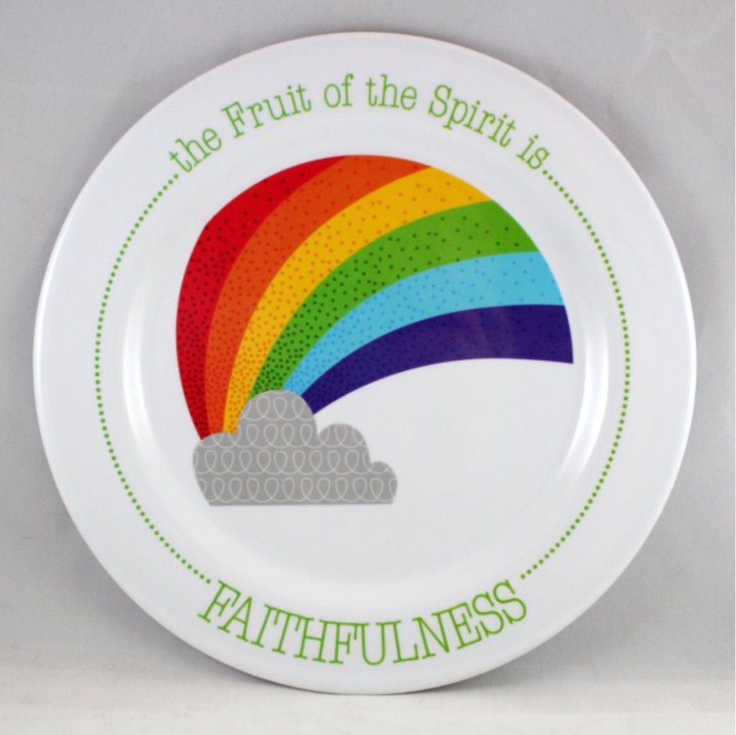 Fruit-Full Kids Melamine Plate-Faithfulness