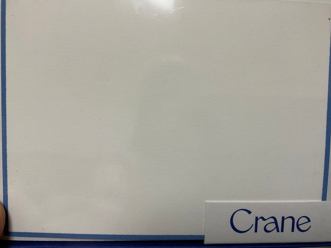 Newport Blue Bordered Pearl White Notes-CF1435