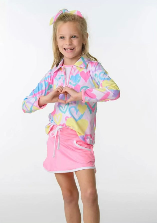 Tiffany Tennis Skort Lav/Pink-9-10y
