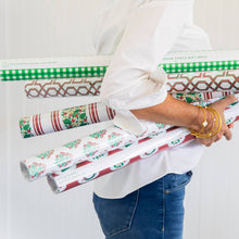 Continuous Roll Gift Wrap | Christmas Block Print