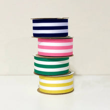 WH Striped Grosgrain Ribbon Spool | Navy Blue