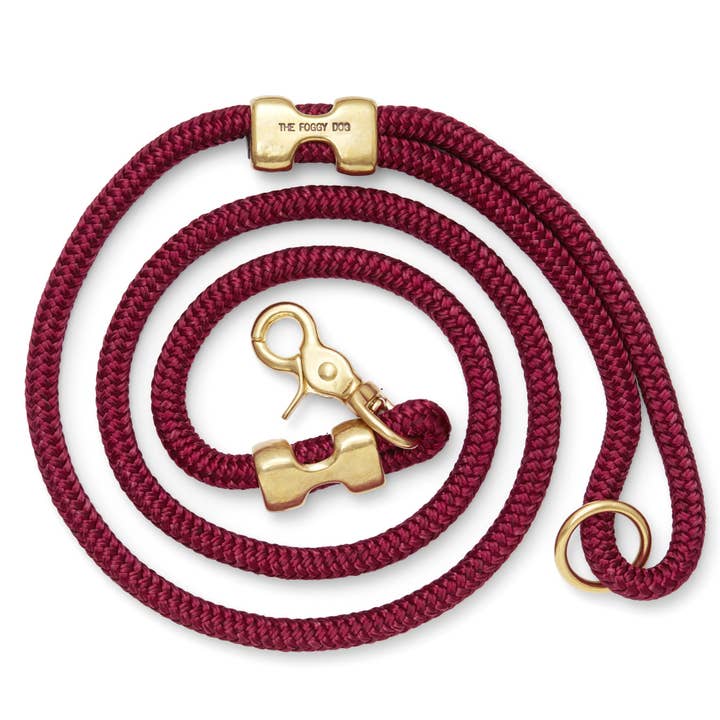 Marine Rope Dog Leash Petite-Wine