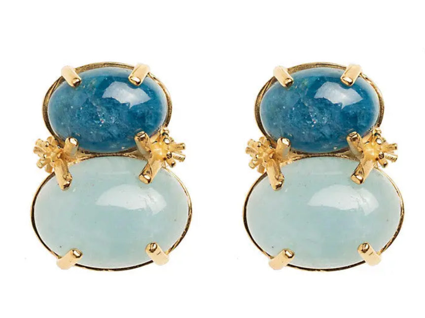 Aquamarine Deux Sprinkles Earrings
