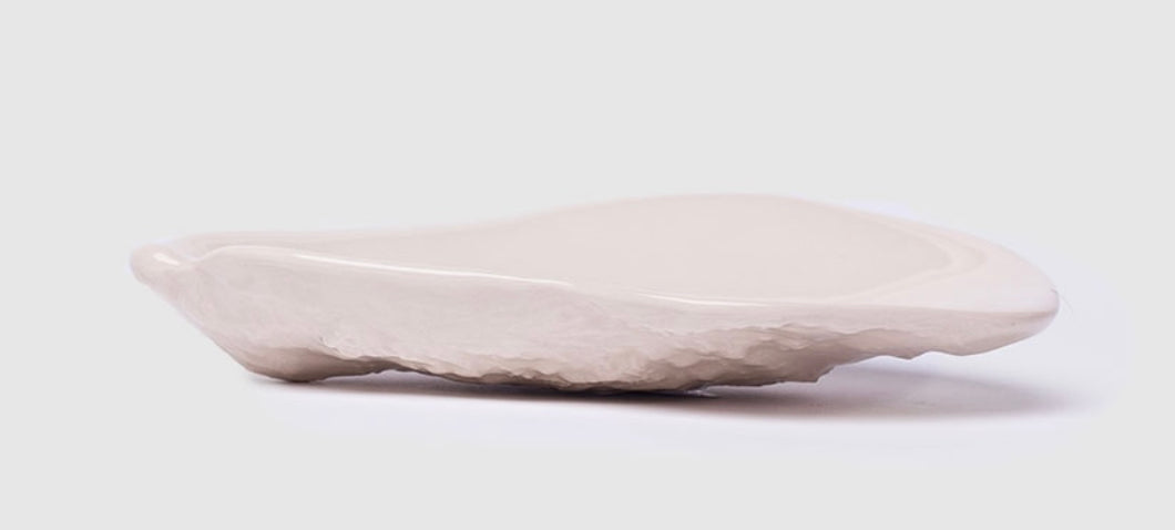 Damariscotta Dish-Porcelain White