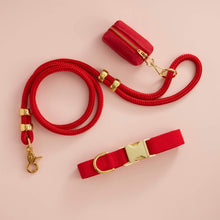 Ruby Valentine's Day Waxed Canvas Poop Bag Dispenser