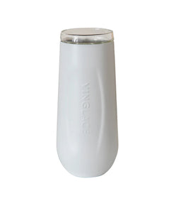 Insulated Stemless Champ. Flute-White