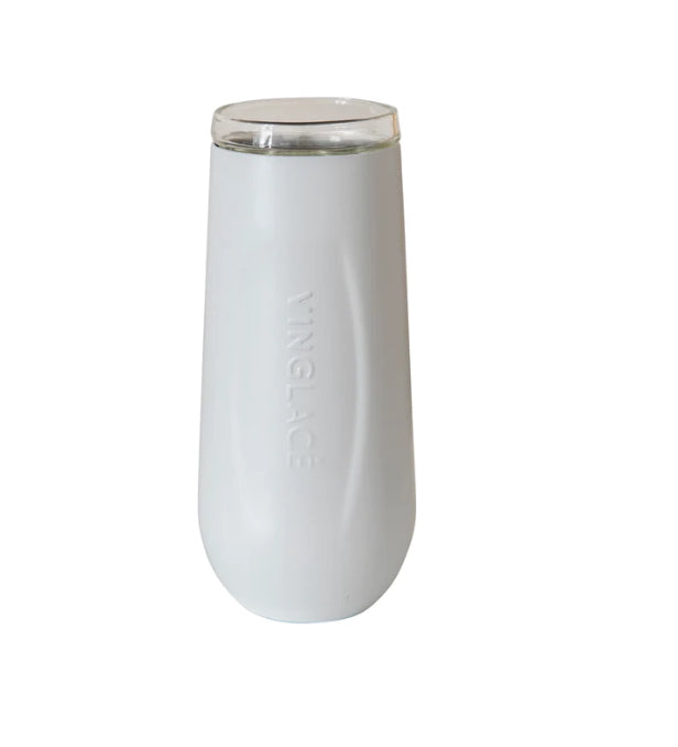 Insulated Stemless Champ. Flute-White