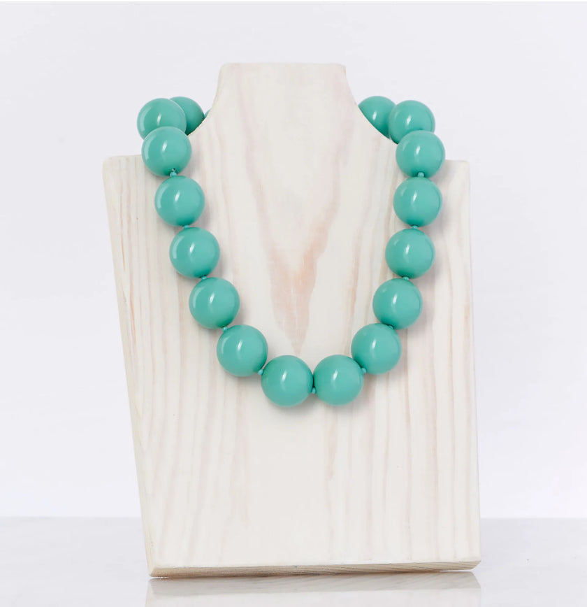 Pearl Cooling Necklace-Turquoise : 18