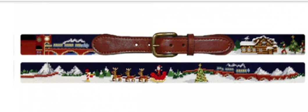 North Pole Needlepoint Belt-38