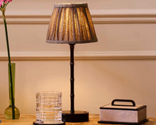 Bronze Bamboo Lamp Base w/Shade