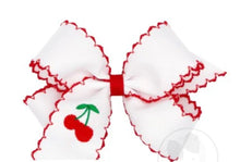 King Embroidered Bow w/Moonstitch Edge