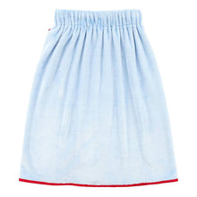 Spa Wrap - Blue + Red  Bow