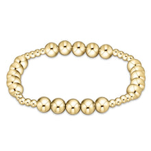 classic blissful pattern bead bracelet gold