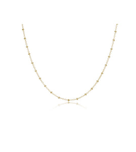 Choker simplicity chain gold - classic 2mm gold 15”