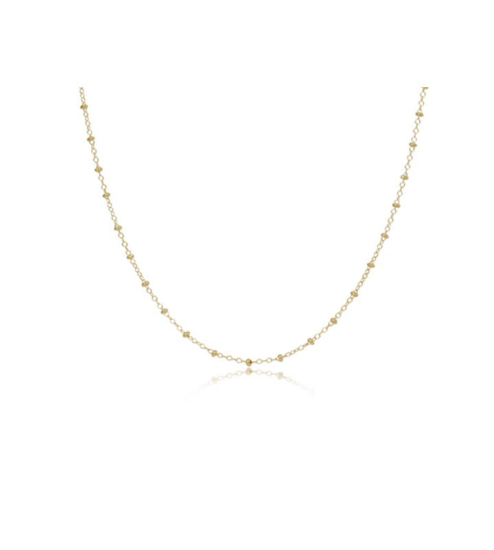Choker simplicity chain gold - classic 2mm gold 15”