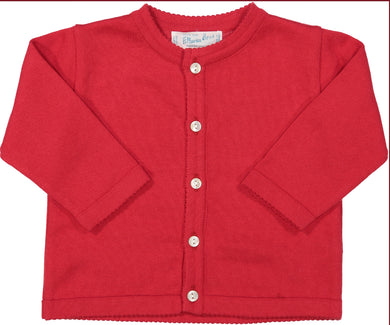 Holiday Red Knit Cardigan
